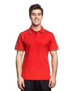 Mad Wave Men's Solid Polo - Red - Front View
