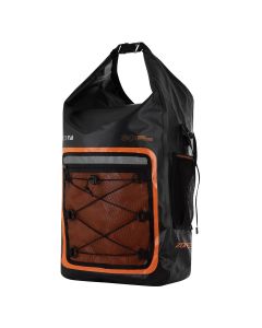 Zone3 30L Open Water Dry Bag Tech Backpack - Orange / Black