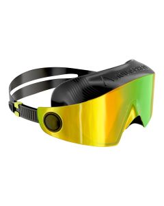 Aquasphere Defy Ultra Yellow Mirrored Lens Goggles - Ultra Black/ Bright Yellow