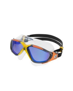 Aqua Sphere Vista Blue Mirror Goggles - Dark Gray / Orange