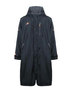 Zone3 Recycled Thermo-Tech Changing Robe - Black/Orange -Front view