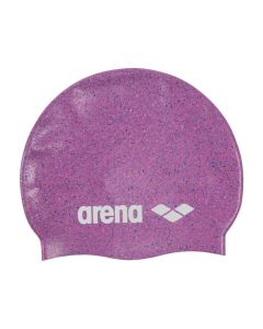Arena Recycled Junior Silicone Swim Cap - Pink/Multi