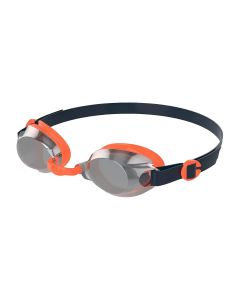 Speedo Junior Jet Mirrored Goggles - Navy / Orange