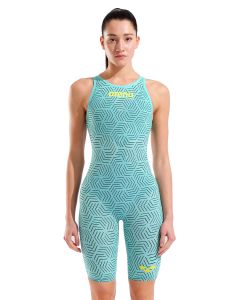 Arena Limited Edition Powerskin Carbon Air² Openback Kneesuit - Water Maze / Black