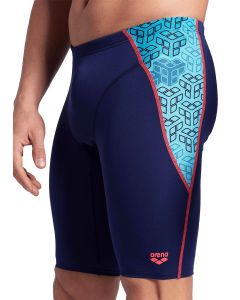 Arena Camo Kikko Jammer - Navy / Water Multi - Front view