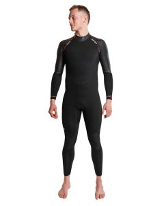 Zone3 Men's Active-Flex Wetsuit - Black / Orange 