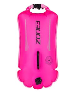 Zone3 Recycled 28L Safety Buoy / Dry Bag - Hi-Viz Pink Zone3 Recycled 28L Safety Buoy / Dry Bag - Hi-Viz Pink