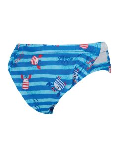 Zoggs Nautical Stripes Adjustable Swim Nappy - Size 3-24 Months
