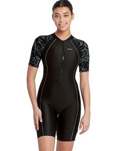 Zoggs Stellar Sleeve Print Kneesuit Zoggs Stellar Sleeve Print Kneesuit