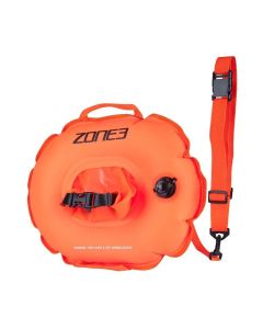Zone3 Recycled On The Go Swim Buoy - Hi-Viz Orange Zone3 Recycled On The Go Swim Buoy - Hi-Viz Orange