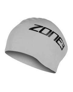 Zone3 Long Hair Swim Cap - Silver