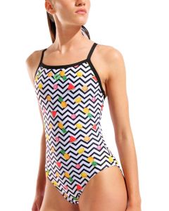 Arena Fruits Lightdrop Back Swimsuit - White / Multi / Black