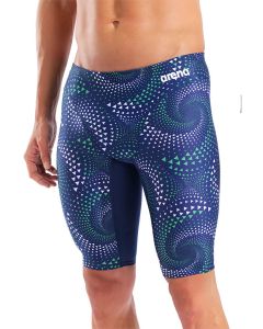 Arena Fireflow Swim Jammer - Navy Blue / Green