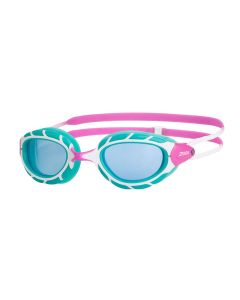 Zoggs Predator Junior Goggles - Pink/Turquoise/Tinted Blue