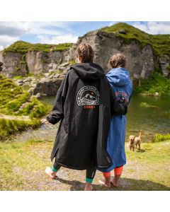 Zone3 Active Flex Recycled Parka Robe - Black / Grey / Orange