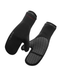 Zone3 Thermo-Tech Swim Mitts - Black / Silver / Red