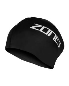 Zone3 Long Hair Swim Cap - Black