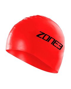 Zone3 Silicone Swim Cap - Red
