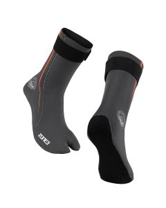 Zone3 Active-Flex Swim Sock - Grey / Orange