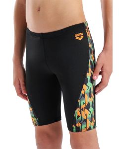Arena Boys Print Jammer Black / Orange / Multi 