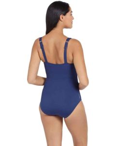 	
Zoggs Wrap Panel Adjustable Classic Back One Piece - Navy / Magent