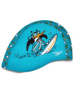 Speedo Printed Polyester Cap - Blue/Green