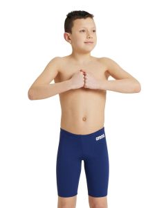 Arena Boy's Team Solid Jammer - Navy/White Arena Boy's Team Solid Jammer - Navy/White