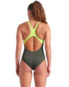 Arena Poseidonia Swim Pro Back Swimsuit - Sage / Lime