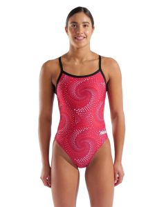 Arena Fireflow Challenge Back Swimsuit - Black / Team Red Arena Fireflow Challenge Back Swimsuit - Black / Team Red