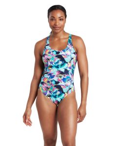 Zoggs Seaway Actionback Swimsuit - Front view