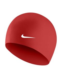 Nike Solid Silicone Swim Cap - University Red