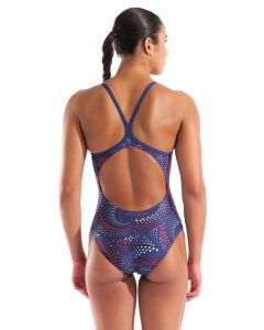 Arena Fireflow Lightdrop Back Swimsuit - Navy / Team Red White Blue