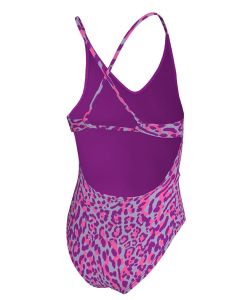 Nike Piger Wild Lace Up badedragter i ét stykke - Vivid Purple