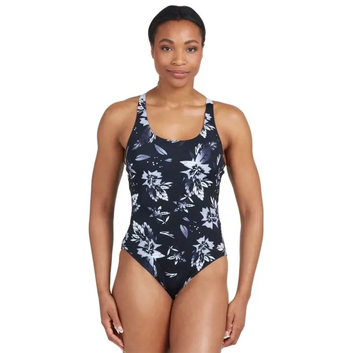 Logo Zoggs Swim Suits Zoggs Actionback Swimsuit Juliet Print