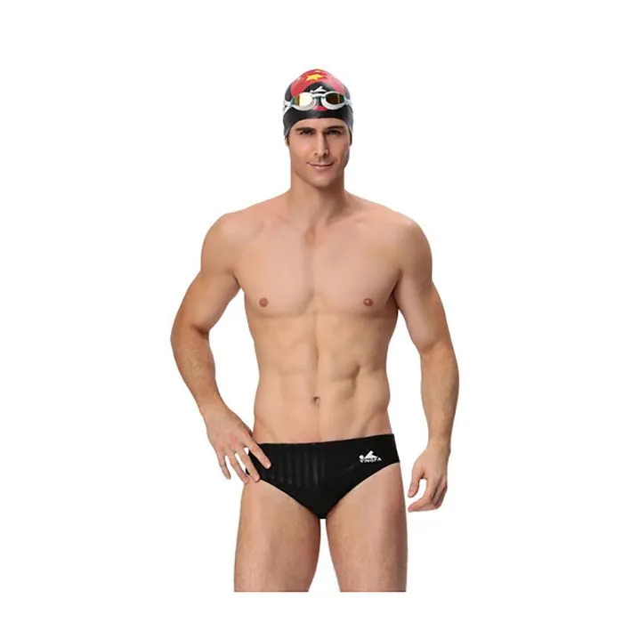 Yingfa 9802-1 Streak Sharkskin Boys Swim Briefs