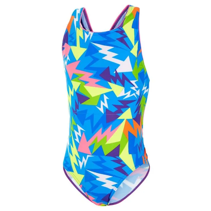 Maru Girl's Solid Pacer Swimsuit - Navy, 22in