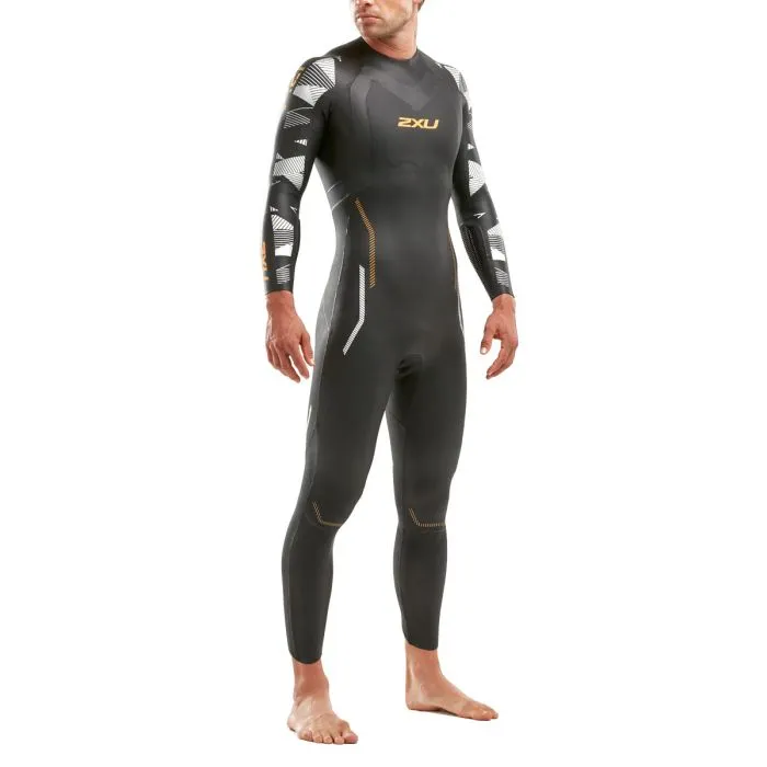 2XU Men's P:2 Propel Wetsuit - Black/Orange | ProSwimwear
