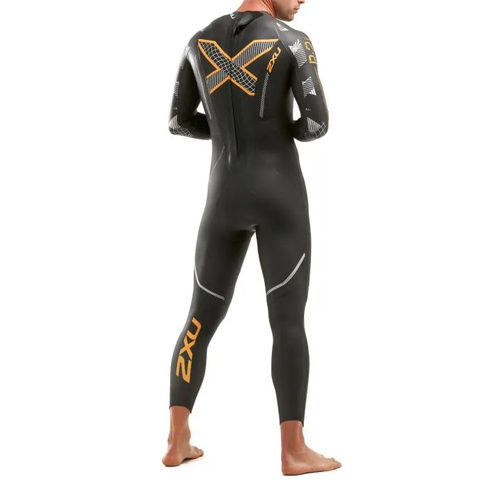 2XU Men's P:2 Propel Wetsuit - Black/Orange | ProSwimwear