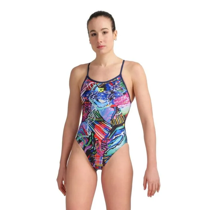 Costume Performante Elastico Made In Italy Costume Intero Nuoto Donna NATURE Costume Performance Donna
