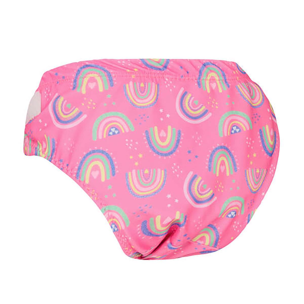 Zoggs Rainbow Magenta Adjustable Swim Nappy - Size 3-24 Months