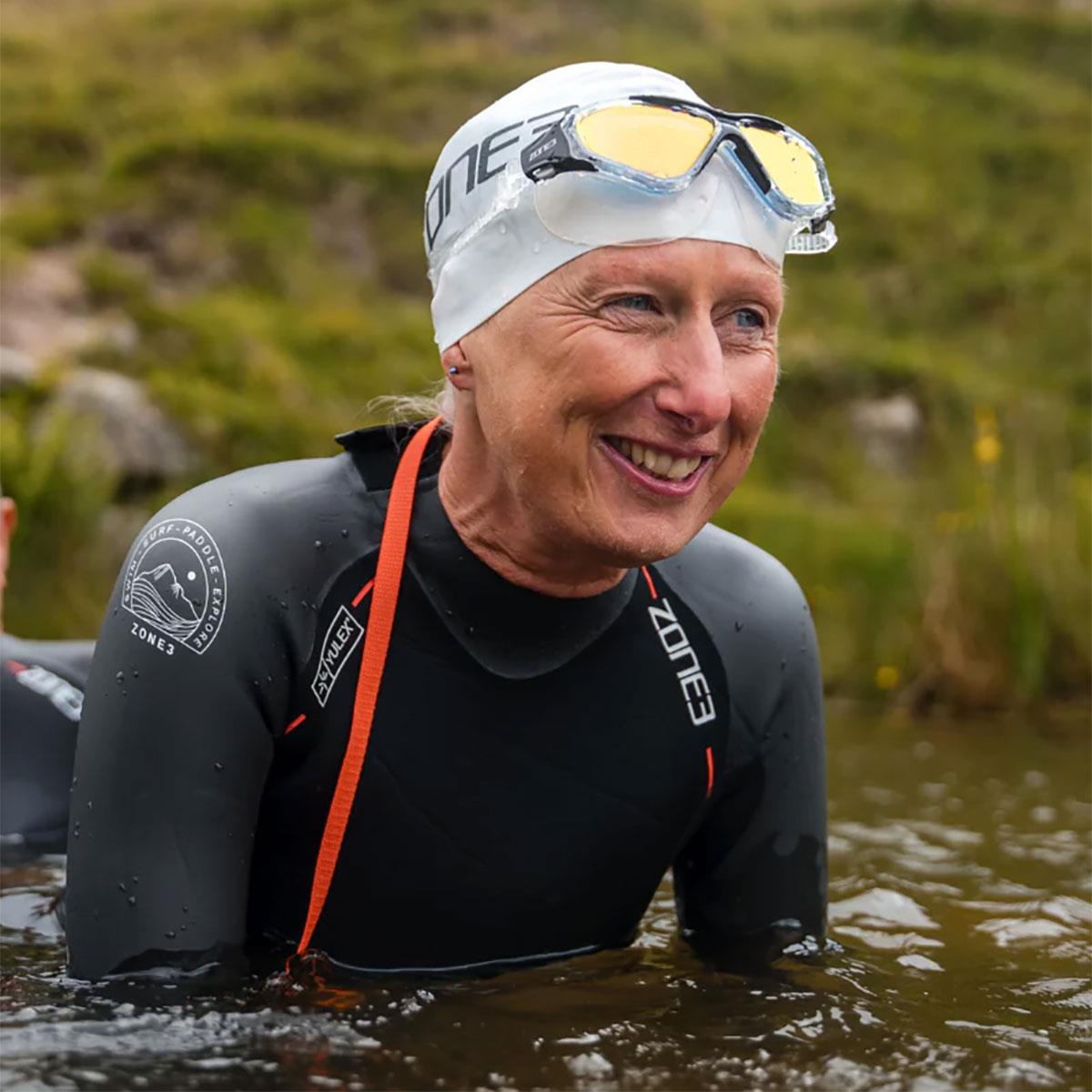 Zone3 Vision Max Mirror Swim Mask - Clear / Black