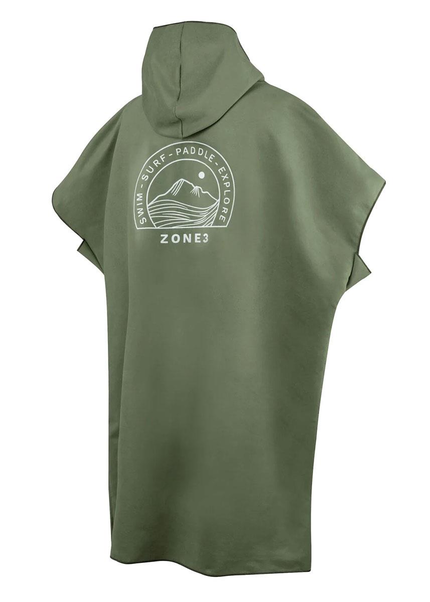 Zone3 Microfibre Changing Robe - Khaki / White