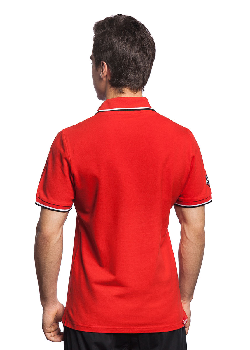 Mad Wave Polo solide pour hommes - rouge - avant View