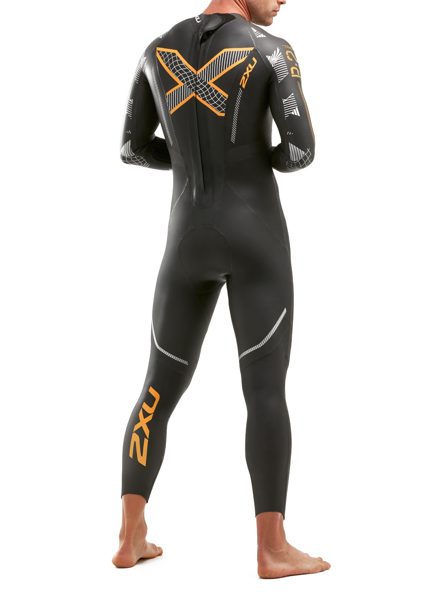 2XU Men's P:2 Propel Wetsuit - Black/Orange Fizz
