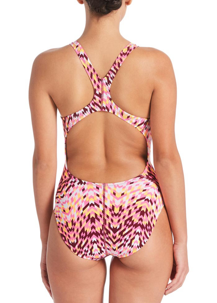 Nike Digi Arrow Powerback Swimsuit - Fuchsia