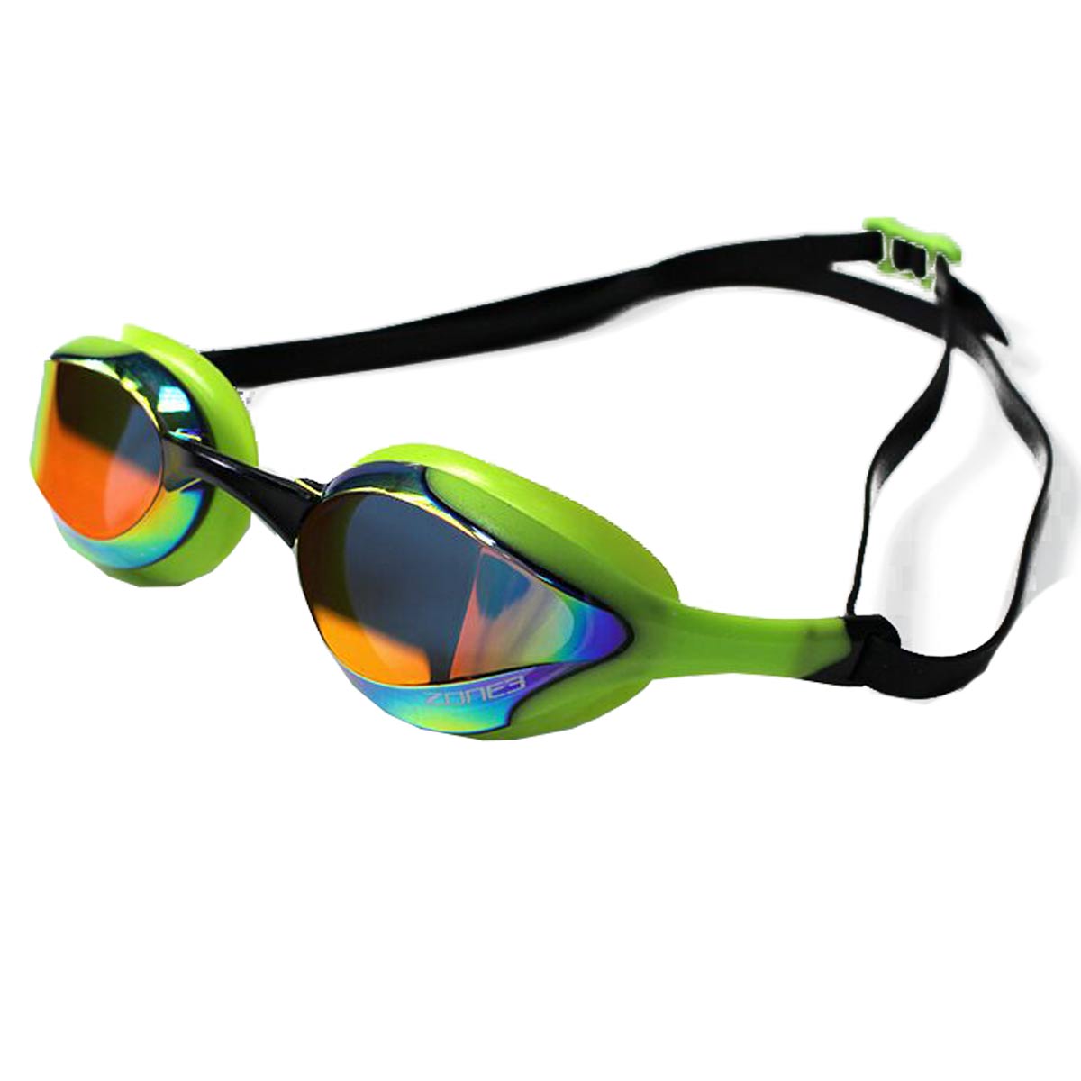 Zone3 Volaire Streamline Racing Goggles Mirror Revo Lens - Green / Black