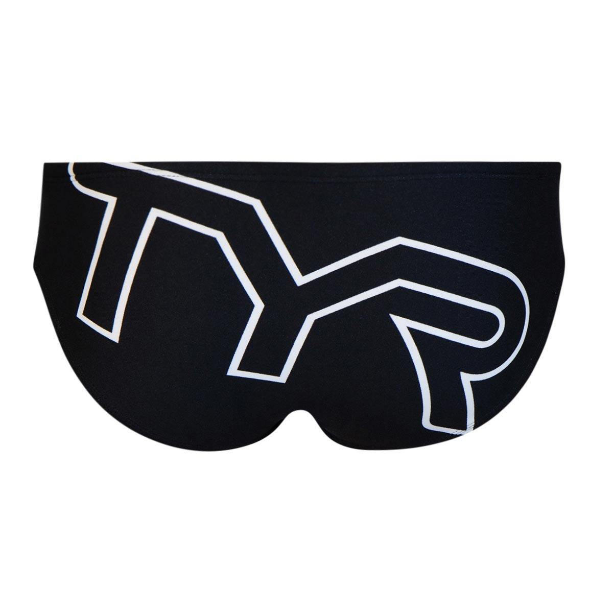 TYR Boy's Big Logo Training Racer Brief - Black