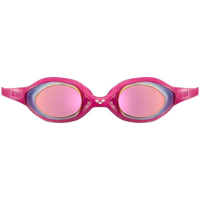 Arena Spider Junior Mirrored Goggles Pink/White