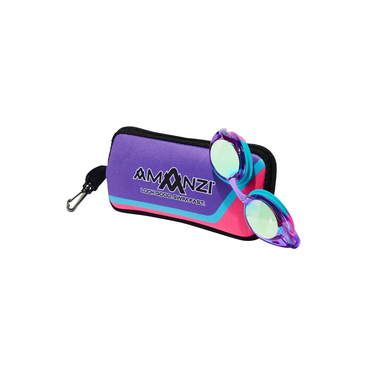 Amanzi Axion Majestic Mirror Goggles - Purple/ Teal/ Pink