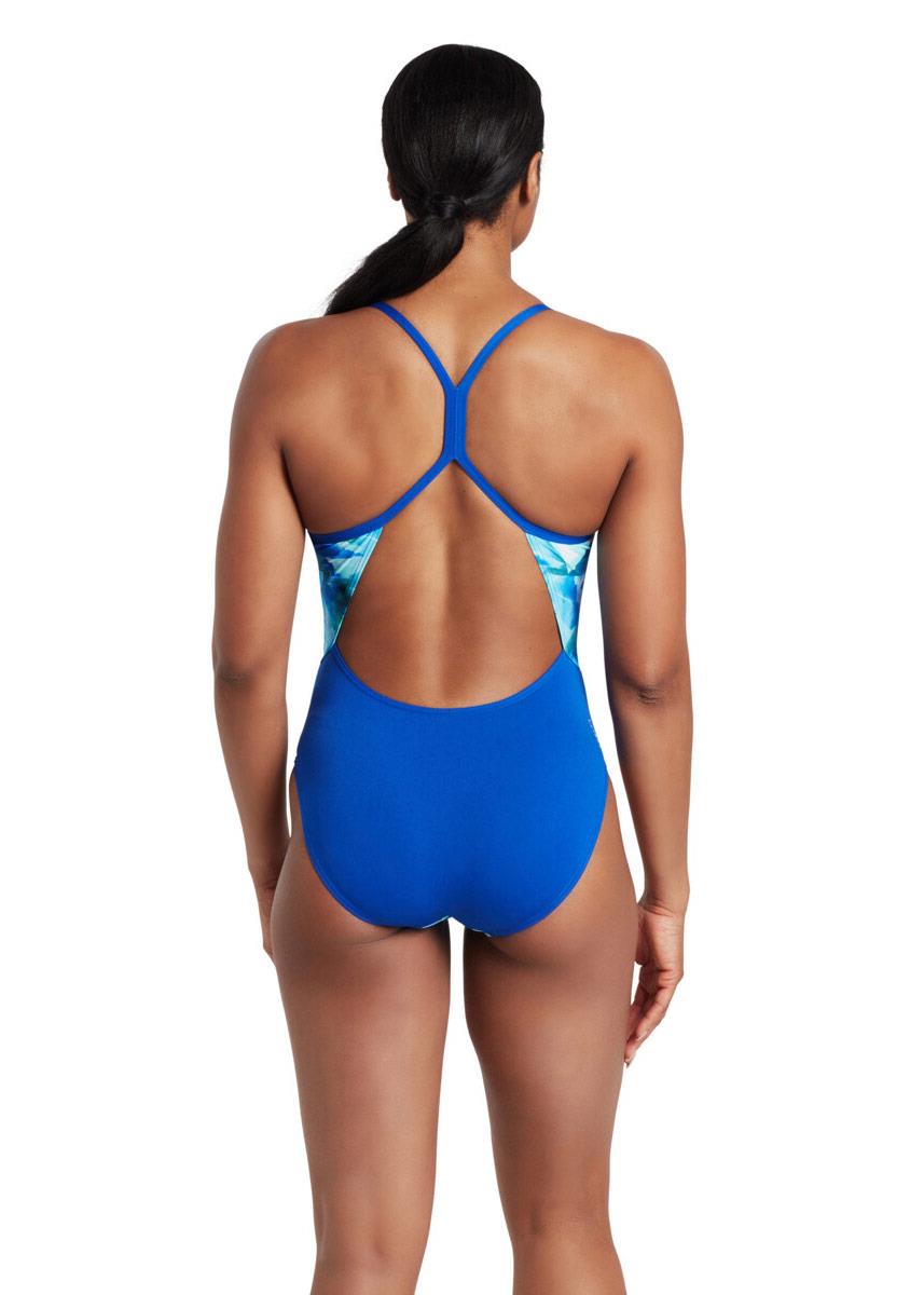 Zoggs Aqua Digital Sprintback Swimsuit - Front view
